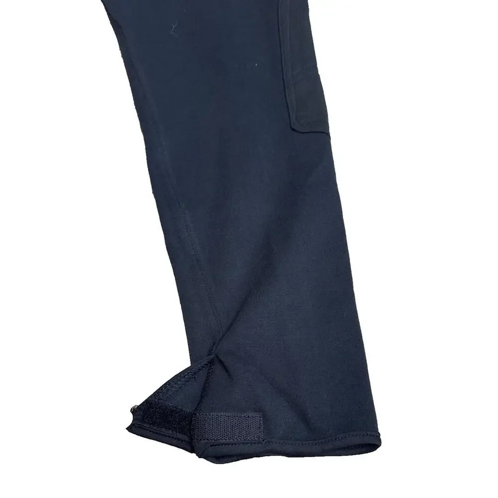 Tuff Rider Lets Ride Womens 38 Pull On Breeches Black Equestrian Knee Patches - Picture 5 of 9